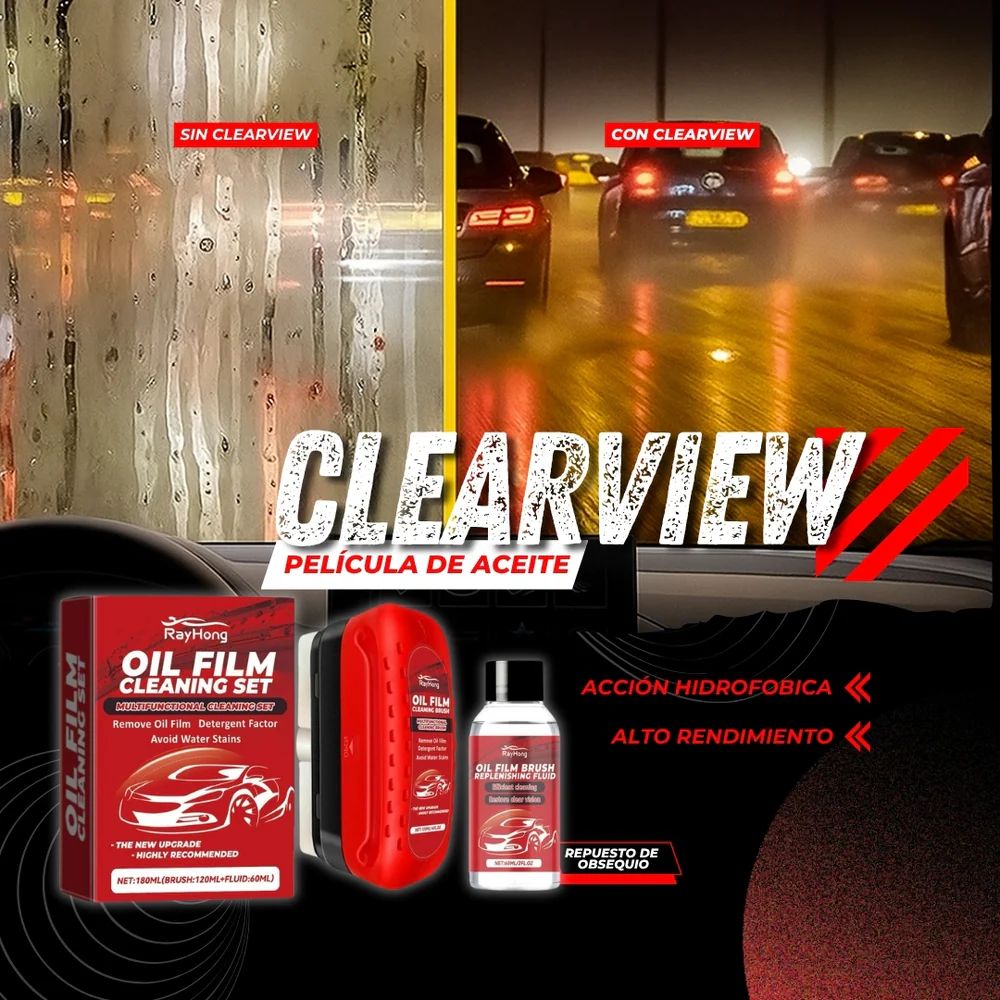 ClearView® -Limpiador y repelente de parabrisas