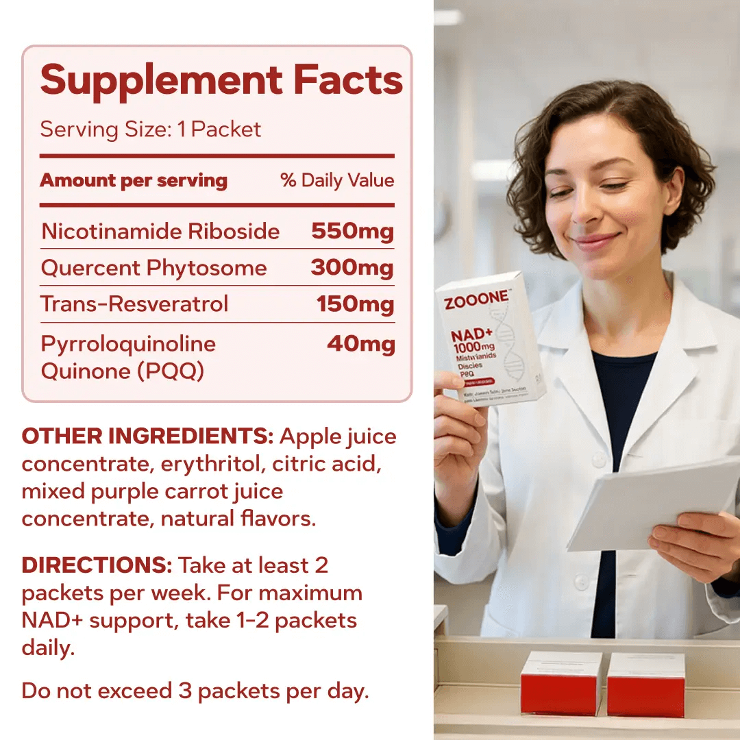 ZOOONE NAD+ Líquido | Terapia de Regeneración Avanzada
