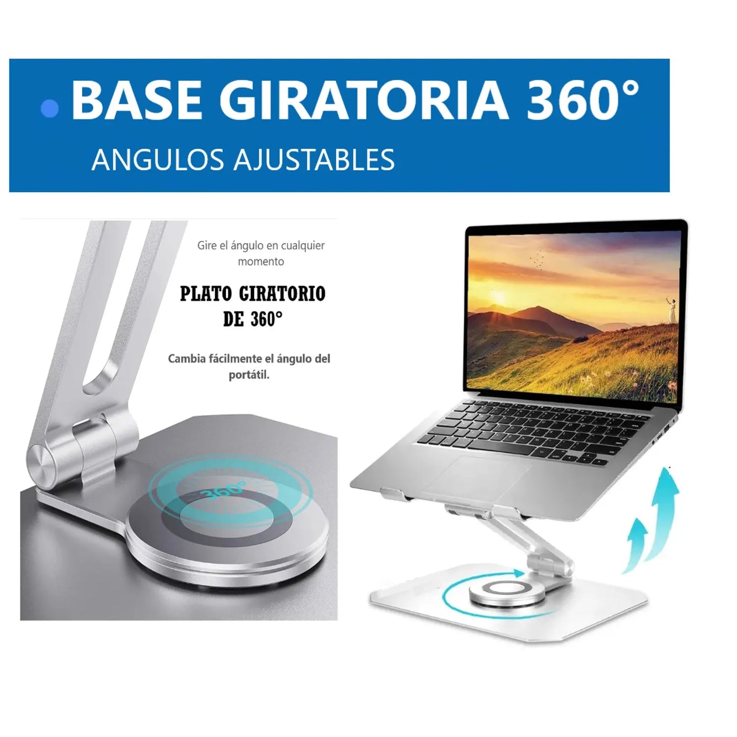 SOPORTE REFIGERANTE CON VENTILADOR PARA LAPTOP