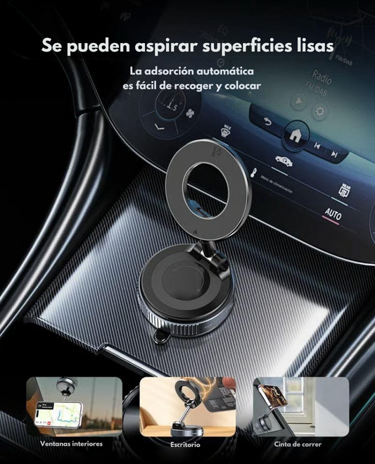 Soporte importado con Ventosa Magnética 360° Ajustable - 50% de descuento HOY!