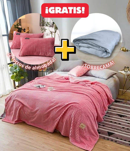 Cobija Piel de Conejo Ovejera King, variedad de colores- HOY LLEVATE DOS OBSEQUIOS