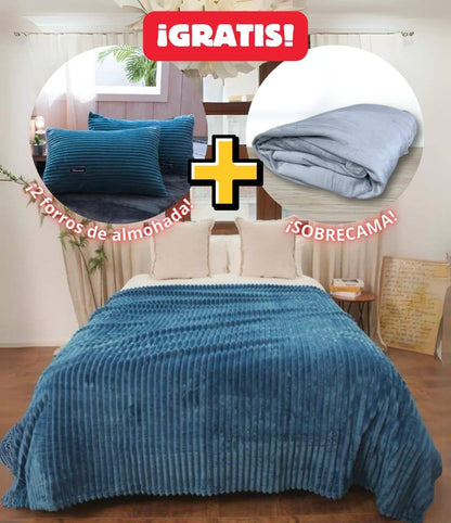 Cobija Piel de Conejo Ovejera King, variedad de colores- HOY LLEVATE DOS OBSEQUIOS