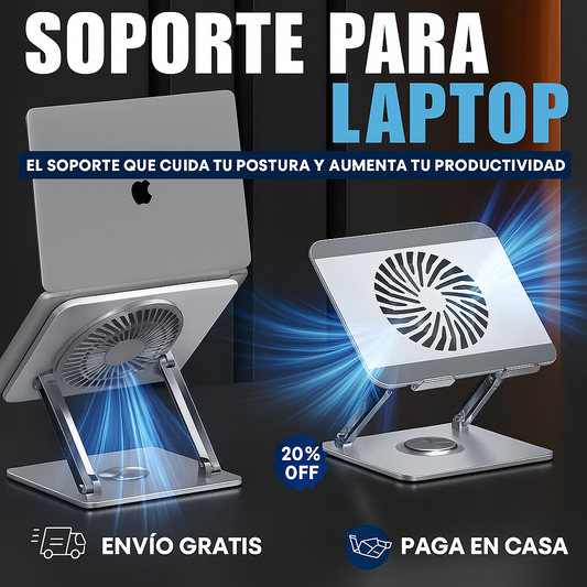 SOPORTE REFIGERANTE CON VENTILADOR PARA LAPTOP