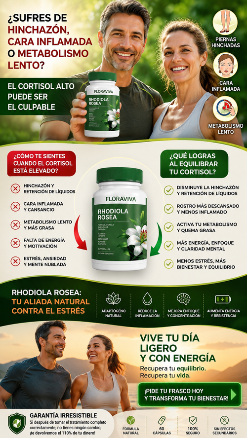 Rhodiola Rosea ™ | Combate el cortisol y transforma tu cuerpo