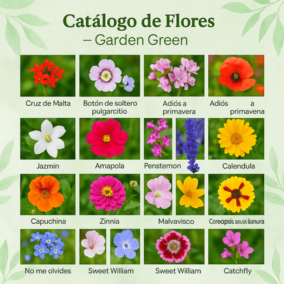 Kit completo de Jardín 1.500 semillas diferentes- Flores Para Mariposas®