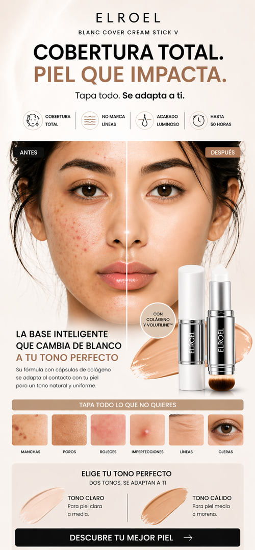 ELROEL™ - Base 3 en 1 que se adapta a tu piel con efecto glow