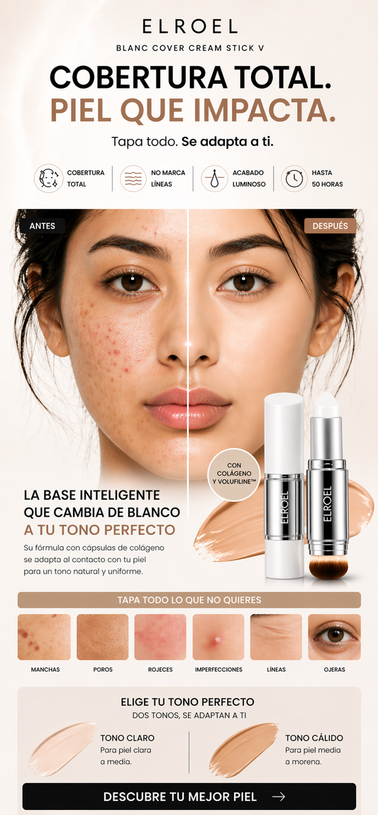 ELROEL™ - Base 3 en 1 que se adapta a tu piel con efecto glow