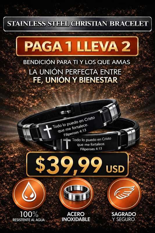 BRAZALETE DIVINO - TODO LO PUEDO EN CRISTO QUE ME FORTALECE