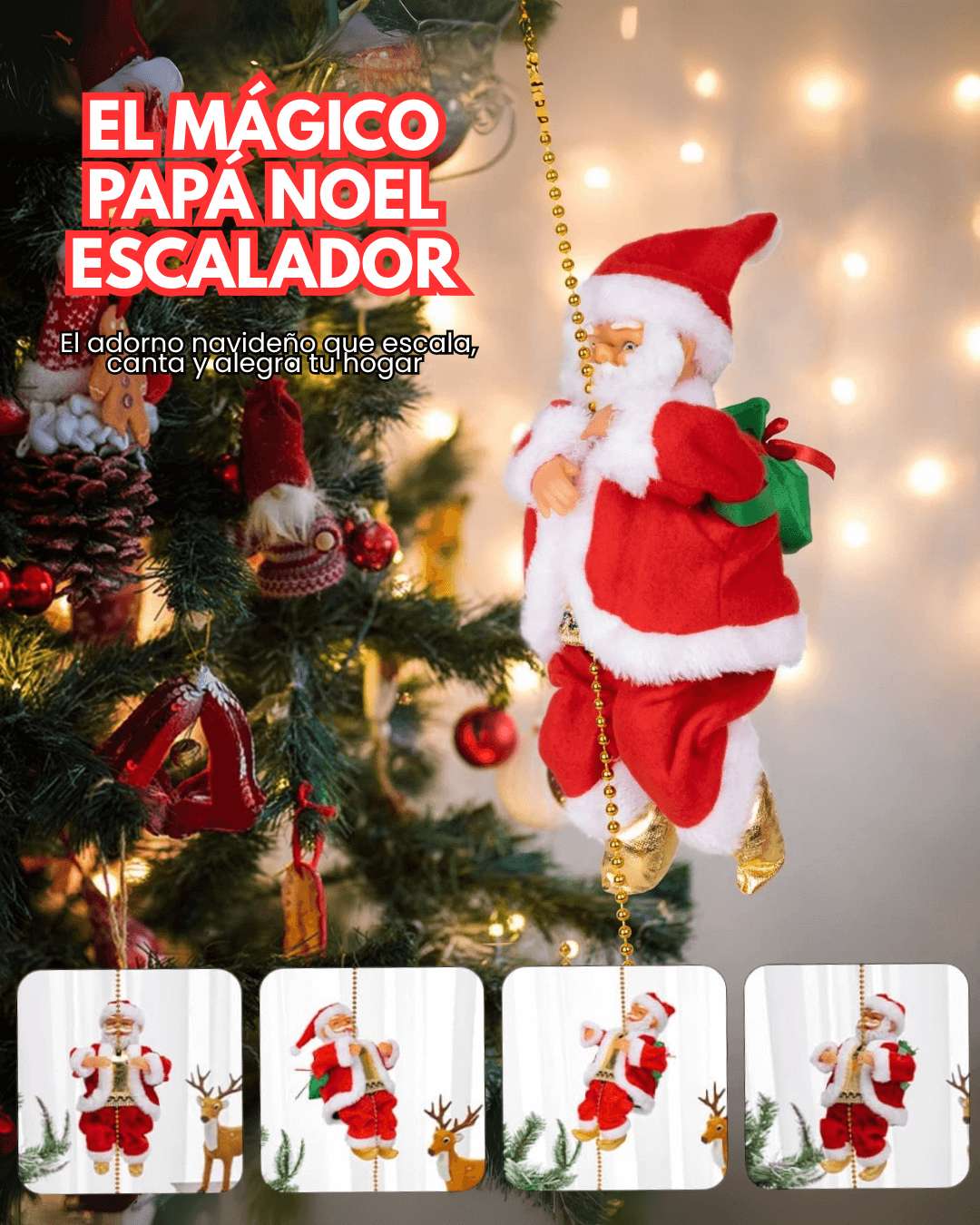 Papá Noel Escalador Musical