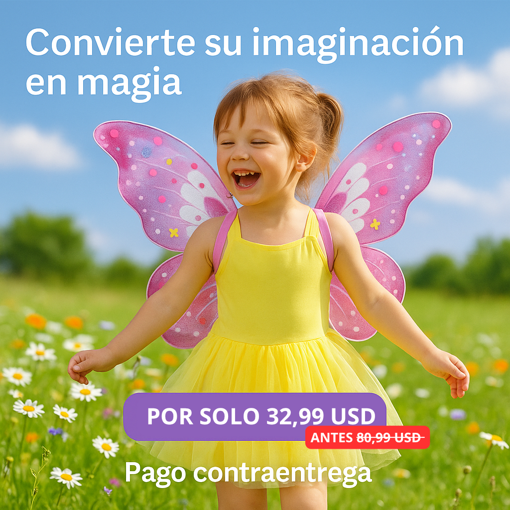 Convierte su imaginación en magia con sus propias alas - ALAS MARIPOSA DINAMICAS